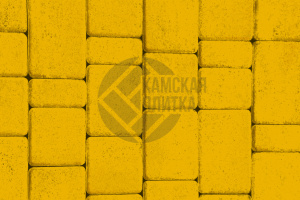 Тротуарная плитка "СТАРЫЙ ГОРОД" 40мм ярко-желтый